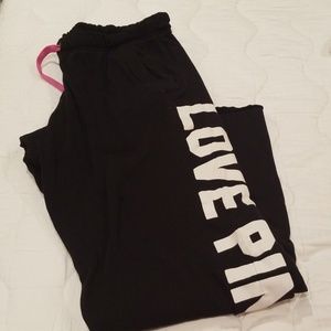 Pink Boyfriend Sweats